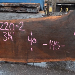 Goby Walnut Products Oregon Black Walnut Slab 010220-02 Green Slabs