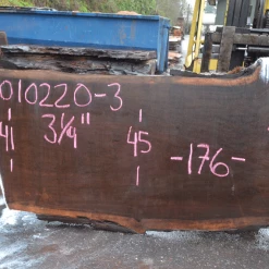 Goby Walnut Products Oregon Black Walnut Slab 010220-03 Green Slabs