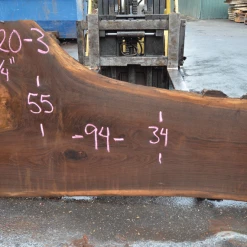 Goby Walnut Products Oregon Black Walnut Slab 010420-03