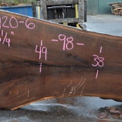 Goby Walnut Products Oregon Black Walnut Slab 010420-06 Green Slabs