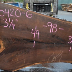 Goby Walnut Products Oregon Black Walnut Slab 010420-06 Green Slabs