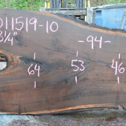 Goby Walnut 011519-10 Oregon Black Walnut Slab Green Slabs