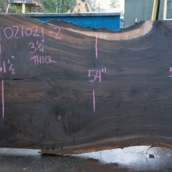 Goby Walnut Products Oregon Black Walnut Slab 021021-02 Green Slabs