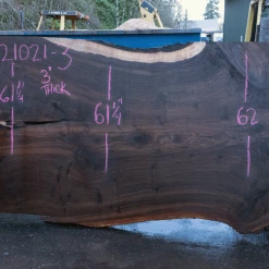 Goby Walnut Products Oregon Black Walnut Slab 021021-03 Green Slabs