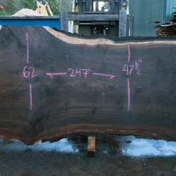 Goby Walnut Products Oregon Black Walnut Slab 021021-03 Green Slabs