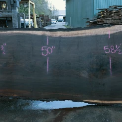 Goby Walnut Products Oregon Black Walnut Slab 021021-03 Green Slabs