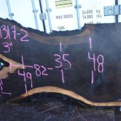 Goby Walnut Products Green Slabs Oregon Black Walnut Slab 021317-02