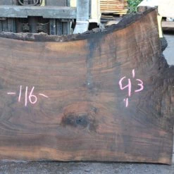 Goby Walnut Oregon Black Walnut Slab 022814-03 Green Slabs