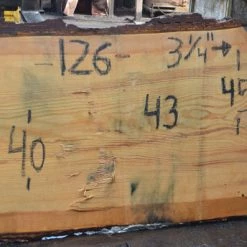 Goby Walnut Green Slabs Oregon Fir Slab 022817-04