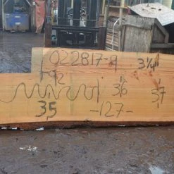 Goby Walnut Green Slabs Oregon Fir Slab 022817-09