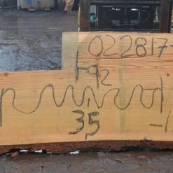 Goby Walnut Green Slabs Oregon Fir Slab 022817-09