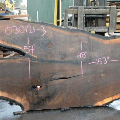 Goby Walnut Products Green Slabs Oregon Black Walnut Slab 030121-03