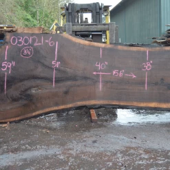 Goby Walnut Products Oregon Black Walnut Slab 030121-06