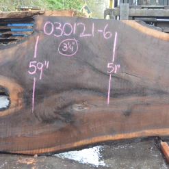 Goby Walnut Products Oregon Black Walnut Slab 030121-06