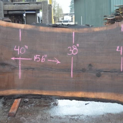 Goby Walnut Products Oregon Black Walnut Slab 030121-06