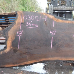Goby Walnut Products Green Slabs Oregon Black Walnut Slab 030121-07
