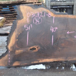 Goby Walnut Products Green Slabs Oregon Black Walnut Slab 030121-08