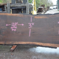 Goby Walnut Products Green Slabs Oregon Black Walnut Slab 030121-08