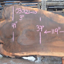 Goby Walnut Products Oregon Black Walnut Slab 030121-10 Green Slabs