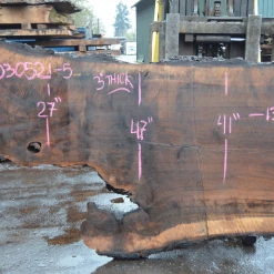 Goby Walnut Products Oregon Black Walnut Slab 030321-05