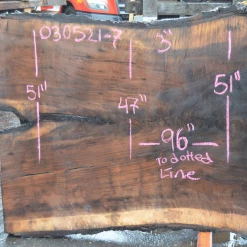 Goby Walnut Products Green Slabs Oregon Black Walnut Slab 030321-07