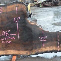 Goby Walnut Products Green Slabs Oregon Black Walnut Slab 030321-07