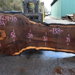 Goby Walnut Products 031219-10 Oregon Black Walnut Slab Green Slabs