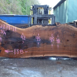 Goby Walnut Products 031219-11 Oregon Black Walnut Slab Green Slabs