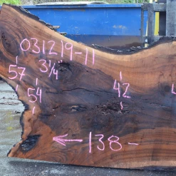 Goby Walnut Products 031219-11 Oregon Black Walnut Slab Green Slabs