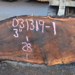 Goby Walnut Products 031319-01 Oregon Black Walnut Slab Green Slabs