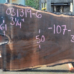 Goby Walnut Products 031319-06 Oregon Black Walnut Slab Green Slabs