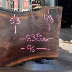 Goby Walnut Oregon Black Walnut Slab 033016-06 Green Slabs