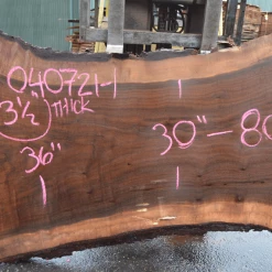 Goby Walnut Products Oregon Black Walnut Slab 040721-01 Green Slabs