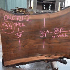 Goby Walnut Products Oregon Black Walnut Slab 040721-02
