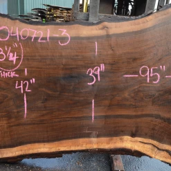 Goby Walnut Products Green Slabs Oregon Black Walnut Slab 040721-03