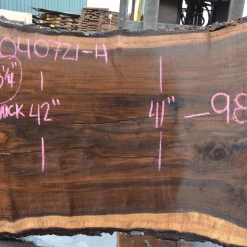 Goby Walnut Products Green Slabs Oregon Black Walnut Slab 040721-04