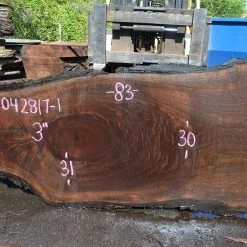 Goby Walnut Products Oregon Black Walnut Slab 042817-01