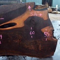 Goby Walnut Products Green Slabs Oregon Black Walnut Slab 042817-06