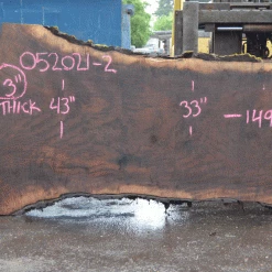 Goby Walnut Products Oregon Black Walnut Slab 052021-02 Green Slabs