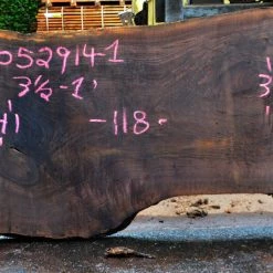 Goby Walnut Oregon Black Walnut Slab 052914-01 Green Slabs