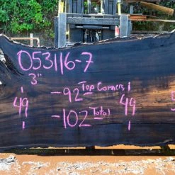 Goby Walnut Oregon Black Walnut Slab 053116-07 Green Slabs