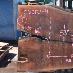 Goby Walnut Products Green Slabs Oregon Black Walnut Slab 060121-04