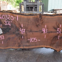 Goby Walnut Products Oregon Black Walnut Slab 060320-01 Green Slabs