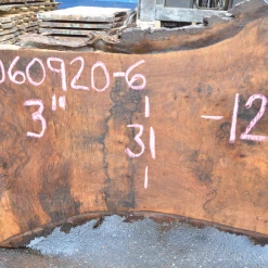 Goby Walnut Products Oregon Black Walnut Slab 060920-06 Green Slabs