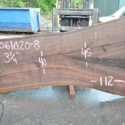Goby Walnut Products Oregon Black Walnut Slab 061020-08 Green Slabs