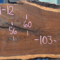 Goby Walnut Products 061719-12 Oregon Black Walnut Slab Green Slabs