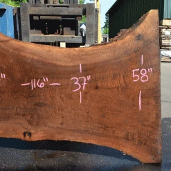 Goby Walnut Products Oregon Black Walnut Slab 062121-01 Green Slabs