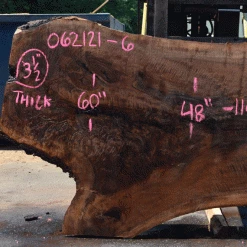 Goby Walnut Products Oregon Black Walnut Slab 062121-06