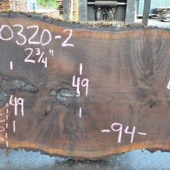 Goby Walnut Products Oregon Black Walnut Slab 060320-02