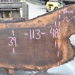 Goby Walnut Oregon Black Walnut Slab 070120-03 Green Slabs